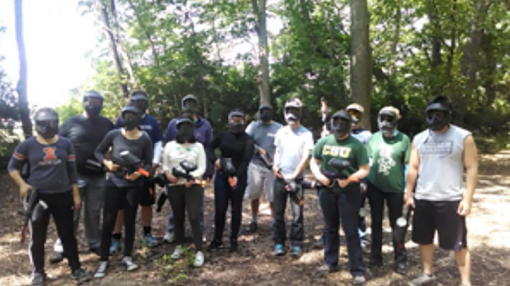 The Murphy Group goes paintballing, June 2014.